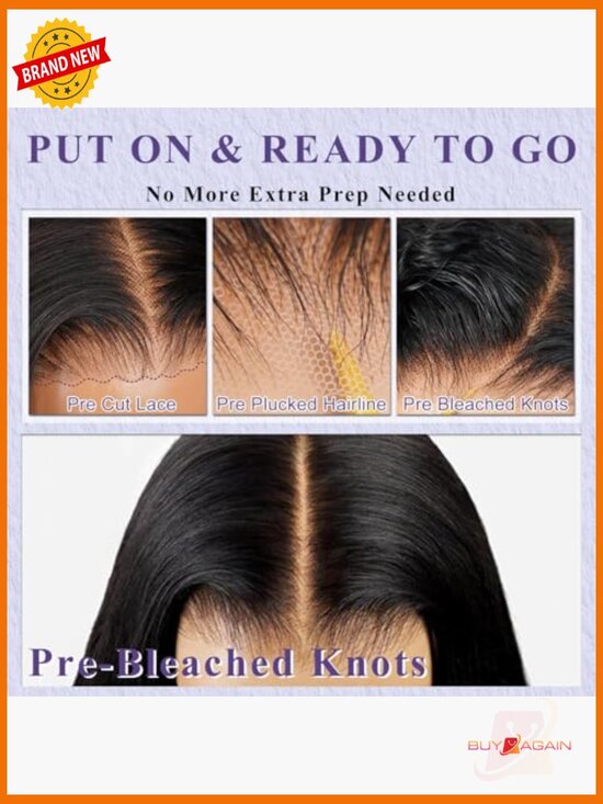 9x6 HD Lace Front Wig 26 Inch Body Wave Human Hair 200% Density Glueless Pre main image 5